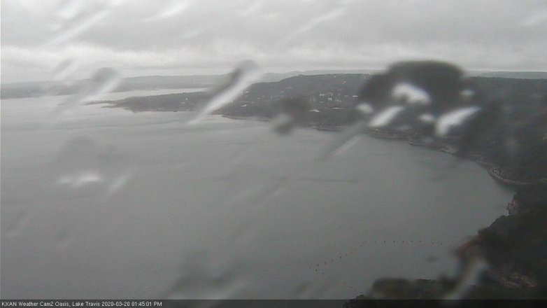 Lake Travis webcam, March 20, 2020 1:45 PM CT