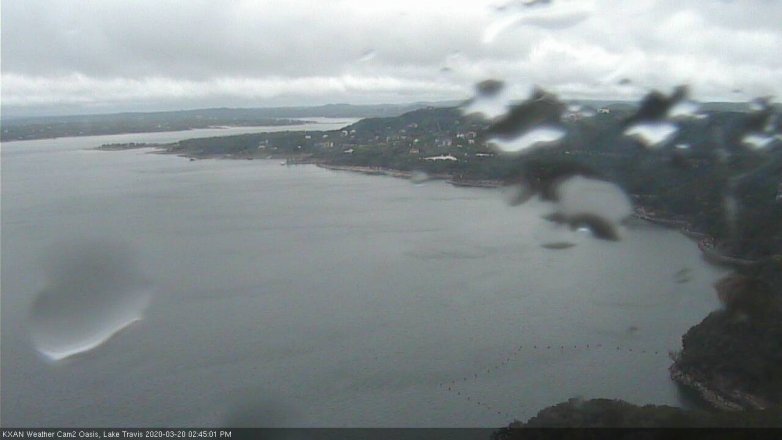 Lake Travis webcam, March 20, 2020 2:45 PM CT
