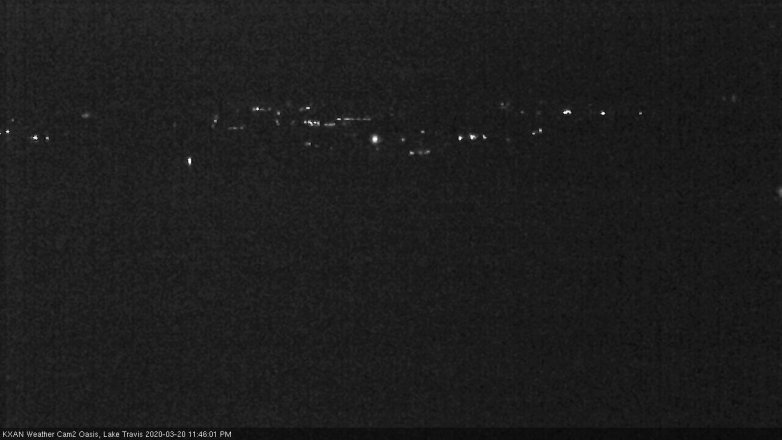 Lake Travis webcam, March 20, 2020 11:45 PM CT