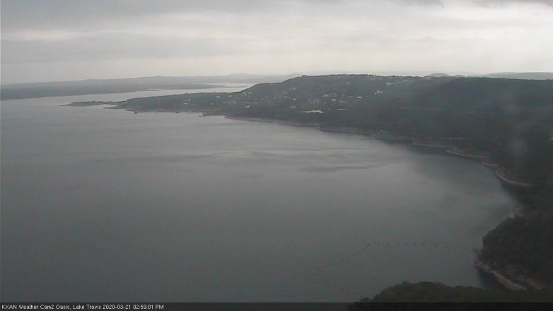 Lake Travis webcam, March 21, 2020 3:00 PM CT