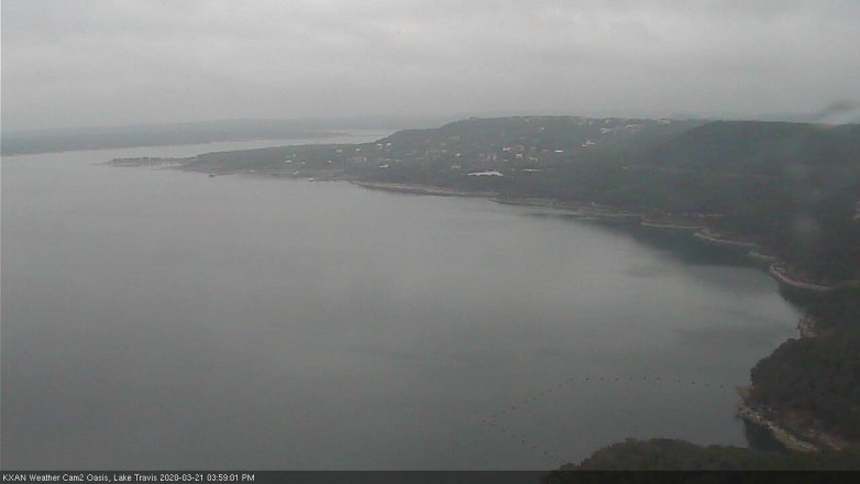 Lake Travis webcam, March 21, 2020 4:00 PM CT
