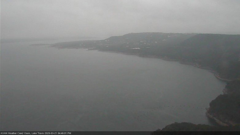 Lake Travis webcam, March 21, 2020 4:45 PM CT