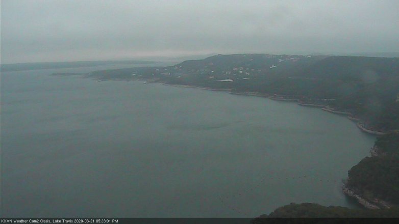 Lake Travis webcam, March 21, 2020 5:25 PM CT
