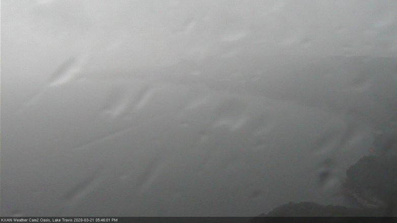 Lake Travis webcam, March 21, 2020 5:45 PM CT