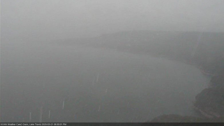 Lake Travis webcam, March 21, 2020 6:00 PM CT