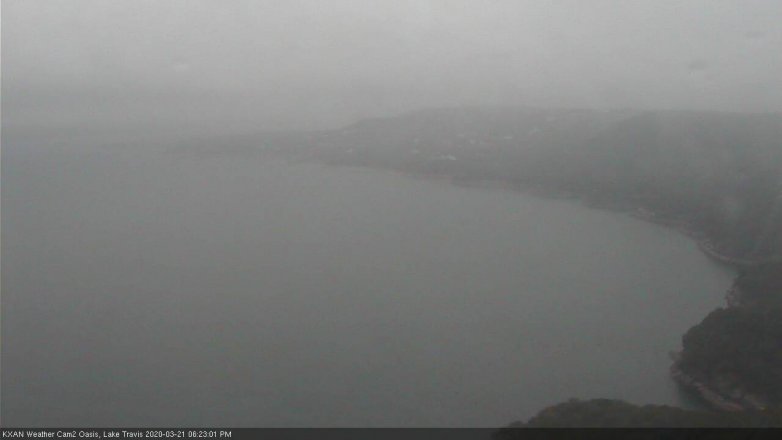 Lake Travis webcam, March 21, 2020 6:25 PM CT