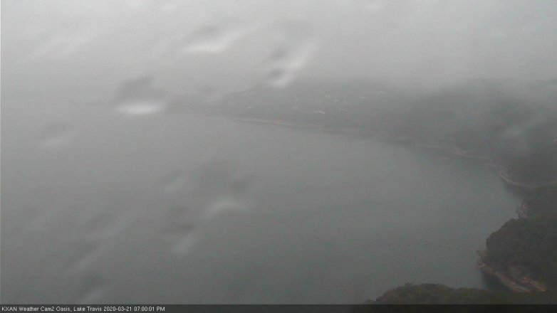 Lake Travis webcam, March 21, 2020 7:00 PM CT