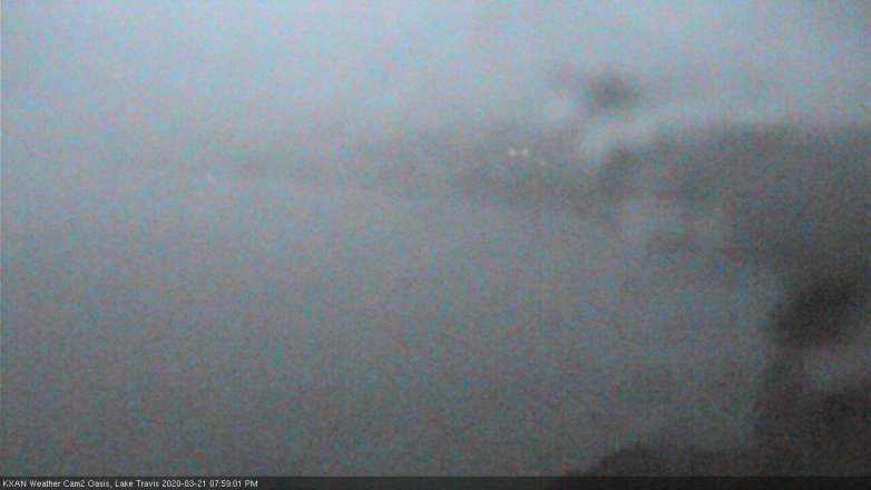 Lake Travis webcam, March 21, 2020 8:00 PM CT