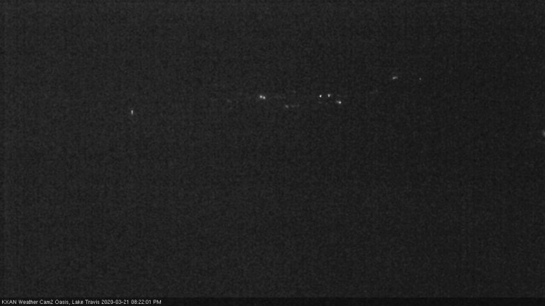 Lake Travis webcam, March 21, 2020 8:25 PM CT