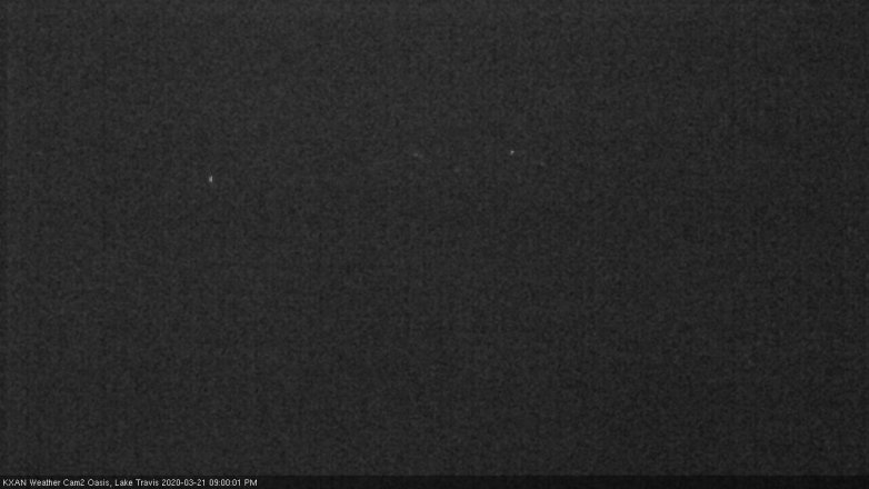Lake Travis webcam, March 21, 2020 9:00 PM CT
