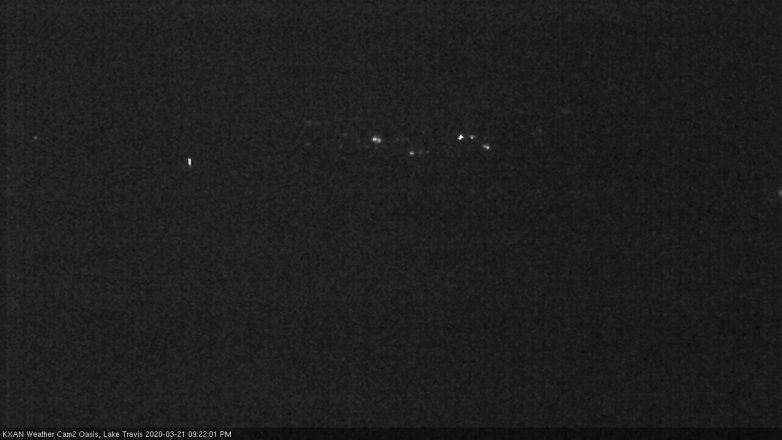 Lake Travis webcam, March 21, 2020 9:25 PM CT