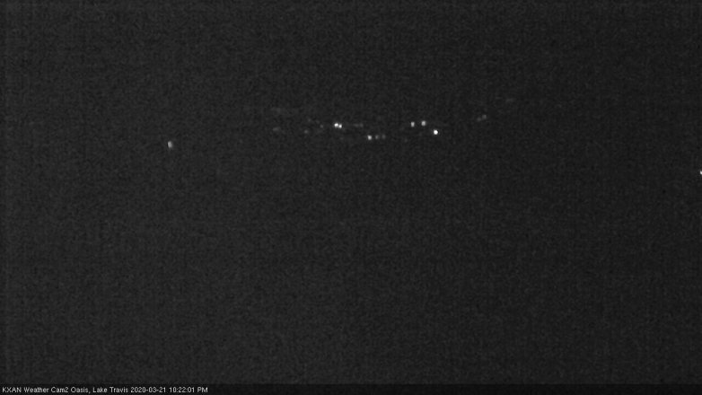 Lake Travis webcam, March 21, 2020 10:25 PM CT