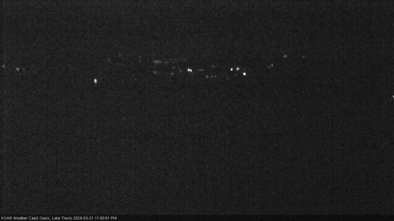 Lake Travis webcam, March 21, 2020 11:00 PM CT
