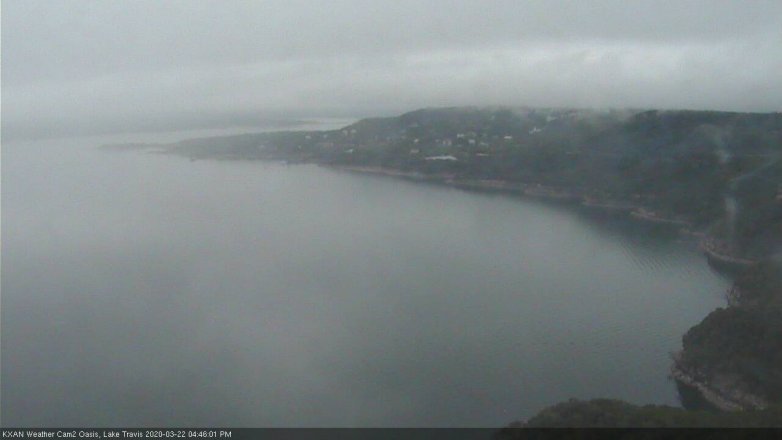 Lake Travis webcam, March 22, 2020 4:45 PM CT