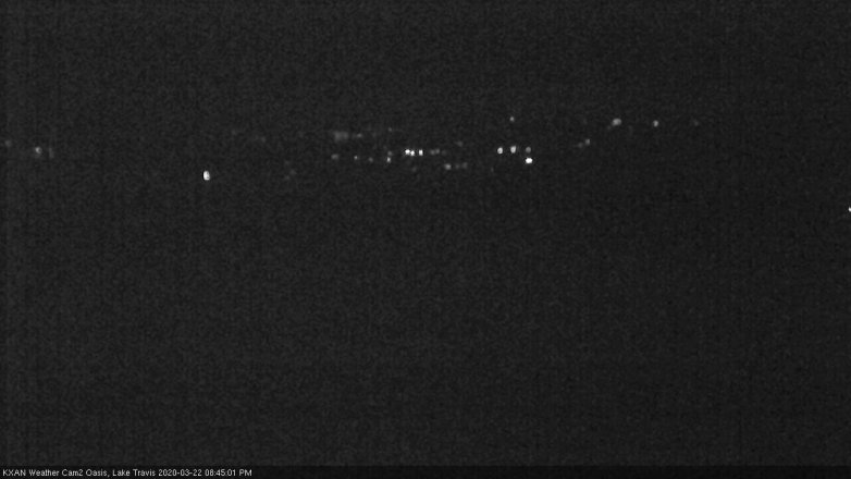 Lake Travis webcam, March 22, 2020 8:45 PM CT