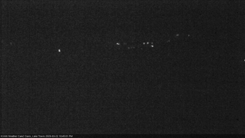 Lake Travis webcam, March 22, 2020 10:45 PM CT