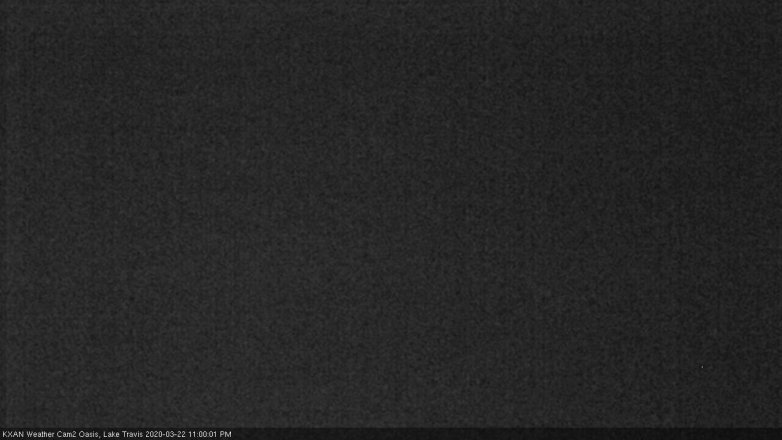 Lake Travis webcam, March 22, 2020 11:00 PM CT