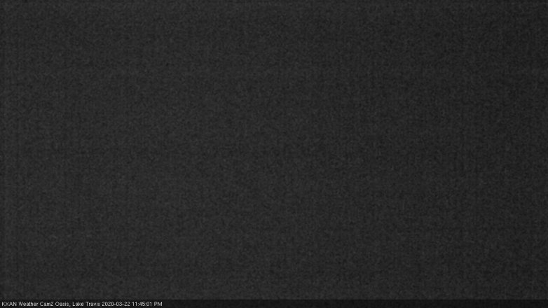 Lake Travis webcam, March 22, 2020 11:45 PM CT