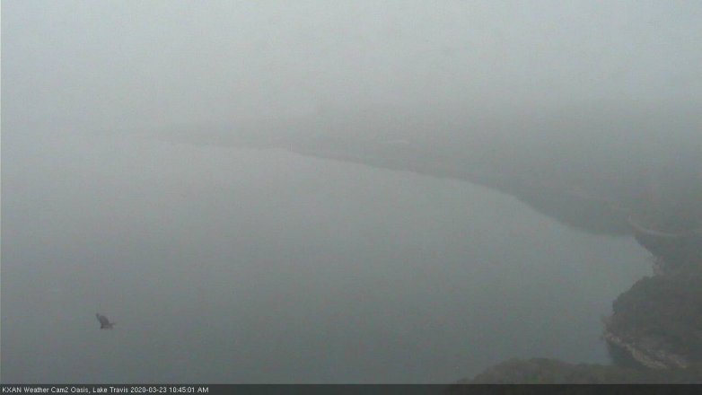 Lake Travis webcam, March 23, 2020 10:45 AM CT