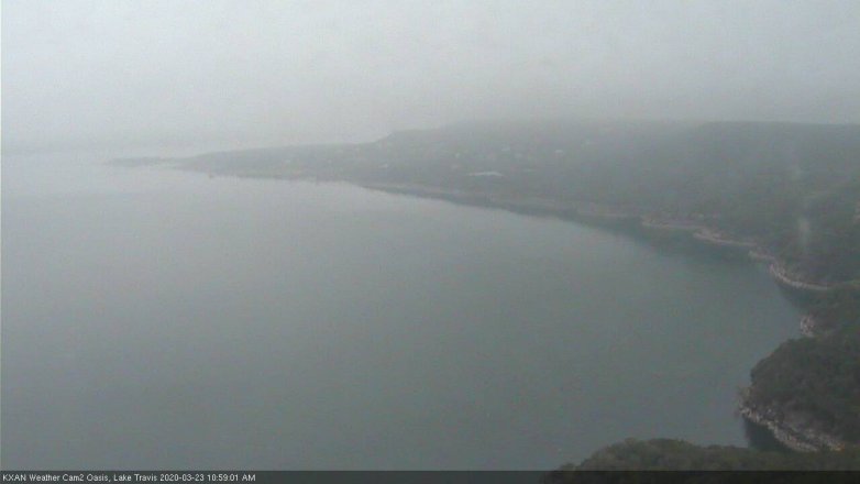 Lake Travis webcam, March 23, 2020 11:00 AM CT