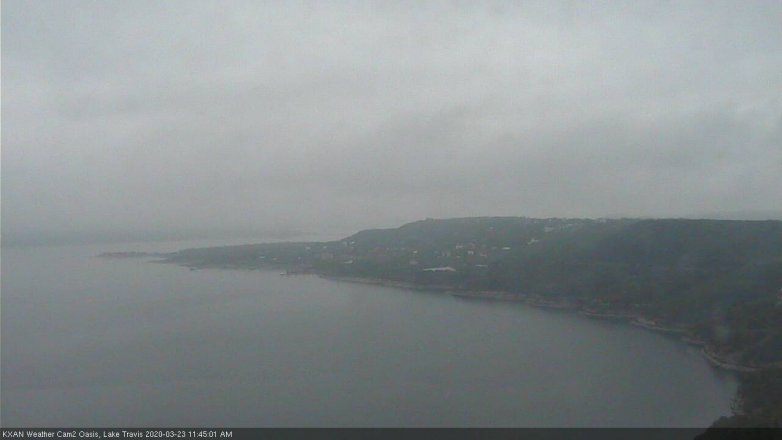 Lake Travis webcam, March 23, 2020 11:45 AM CT