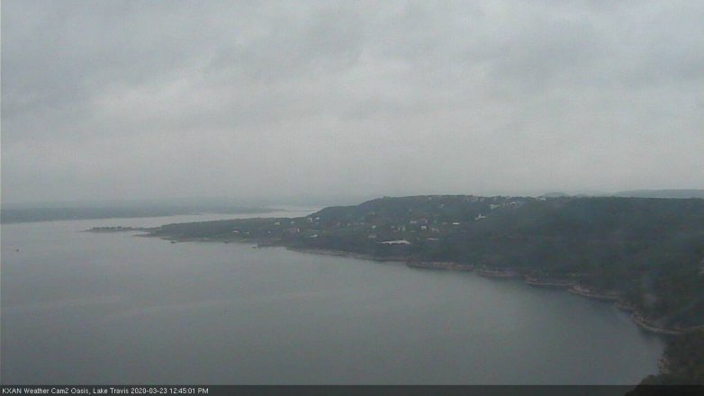 Lake Travis webcam, March 23, 2020 12:45 PM CT
