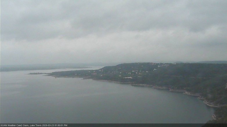 Lake Travis webcam, March 23, 2020 1:00 PM CT