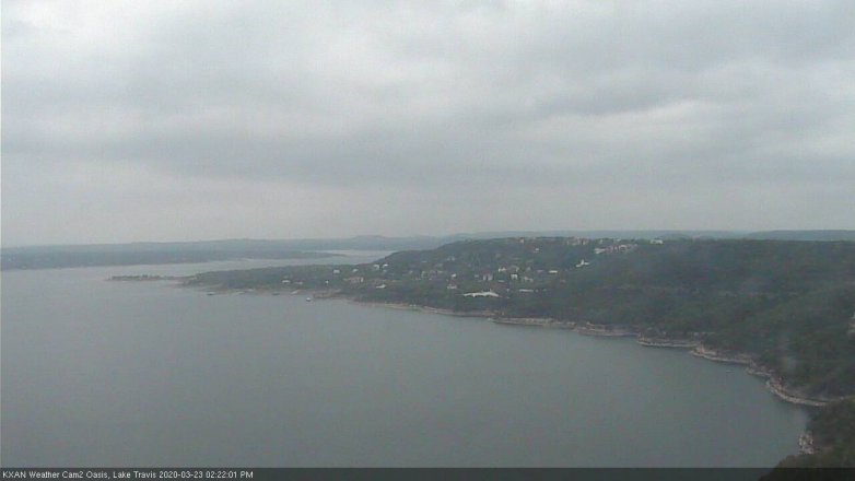 Lake Travis webcam, March 23, 2020 2:25 PM CT