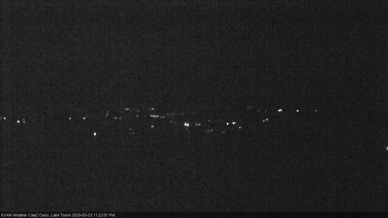 Lake Travis webcam, March 23, 2020 11:25 PM CT