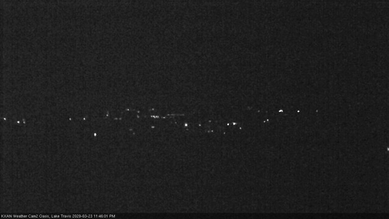 Lake Travis webcam, March 23, 2020 11:45 PM CT