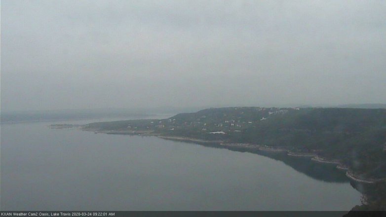 Lake Travis webcam, March 24, 2020 9:25 AM CT