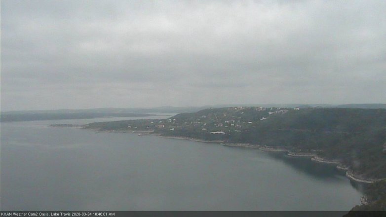 Lake Travis webcam, March 24, 2020 10:45 AM CT