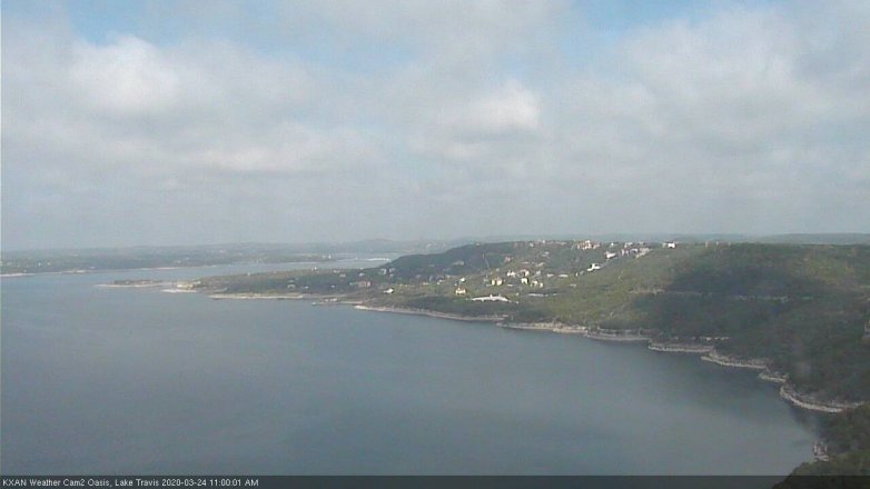 Lake Travis webcam, March 24, 2020 11:00 AM CT