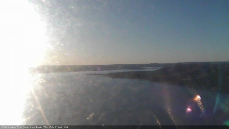 Lake Travis webcam, March 24, 2020 7:00 PM CT