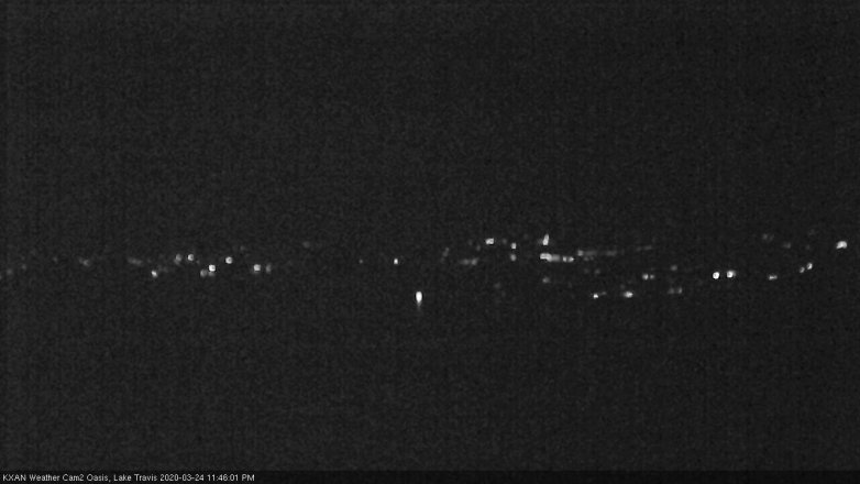 Lake Travis webcam, March 24, 2020 11:45 PM CT