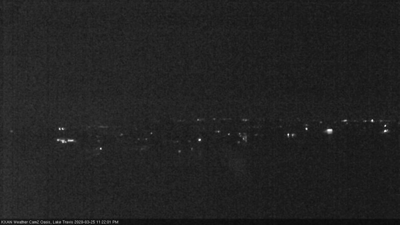 Lake Travis webcam, March 25, 2020 11:25 PM CT