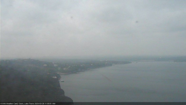 Lake Travis webcam, March 26, 2020 11:00 AM CT