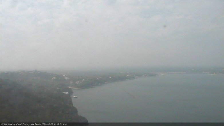 Lake Travis webcam, March 26, 2020 11:45 AM CT