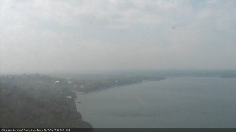 Lake Travis webcam, March 26, 2020 12:25 PM CT
