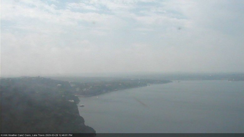 Lake Travis webcam, March 26, 2020 12:45 PM CT