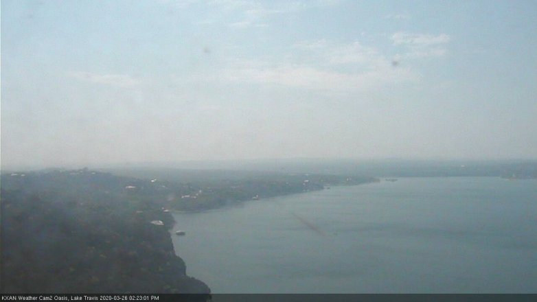 Lake Travis webcam, March 26, 2020 2:25 PM CT