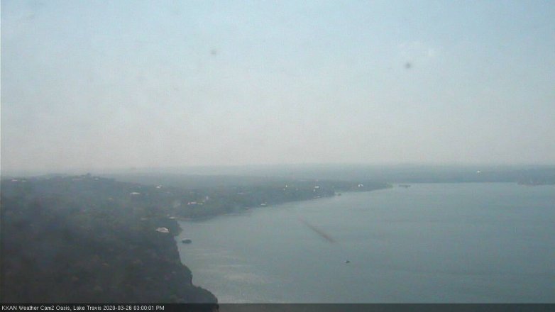 Lake Travis webcam, March 26, 2020 3:00 PM CT