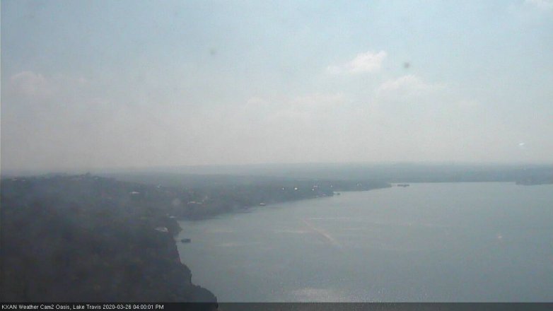Lake Travis webcam, March 26, 2020 4:00 PM CT