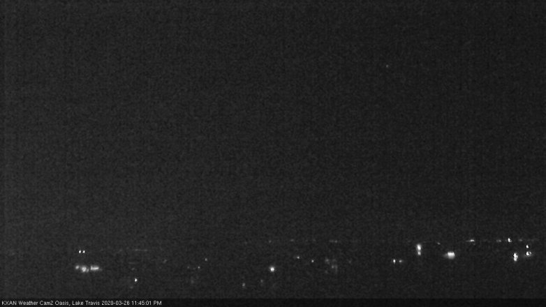Lake Travis webcam, March 26, 2020 11:45 PM CT