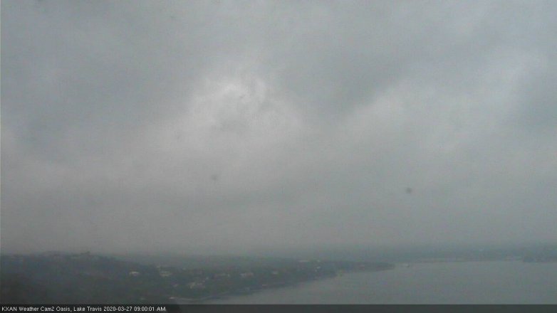 Lake Travis webcam, March 27, 2020 9:00 AM CT