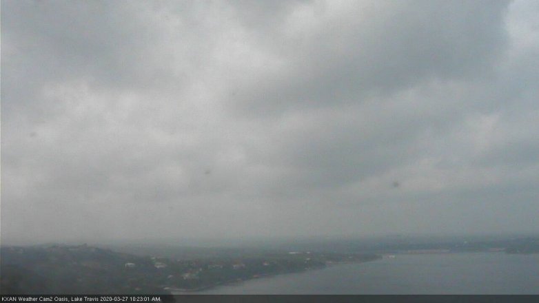 Lake Travis webcam, March 27, 2020 10:25 AM CT