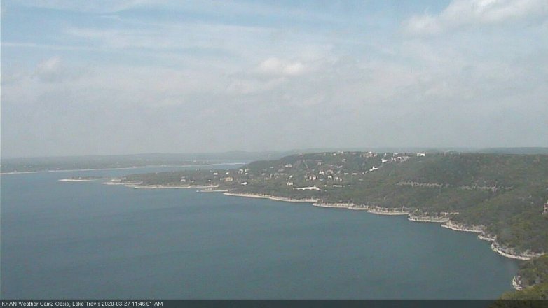 Lake Travis webcam, March 27, 2020 11:45 AM CT