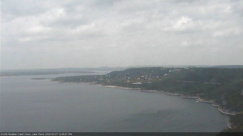 Lake Travis webcam, March 27, 2020 12:45 PM CT