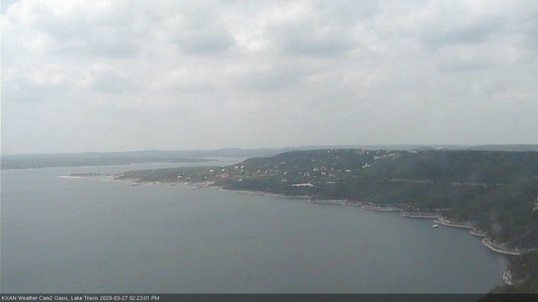Lake Travis webcam, March 27, 2020 2:25 PM CT