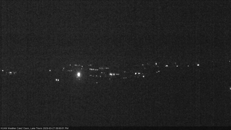 Lake Travis webcam, March 27, 2020 9:00 PM CT